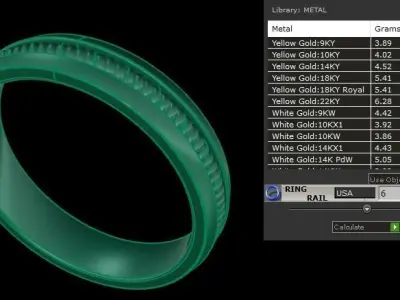 Rope Twist Wedding band Fashion Ring Size6 3D print model