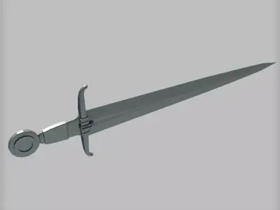 Medieval Sword 3D model Low-poly 3D model purchase