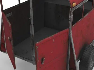 livestock trailer 3D model
