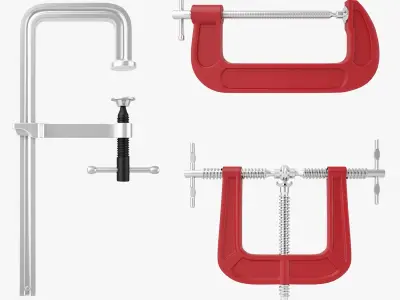Industrial Tools Kit Collection 3D Model 3D model