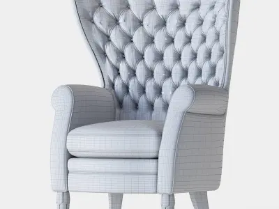 Bergere Armchair 3D model