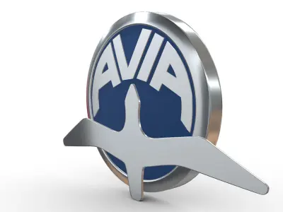 avia logo 3D model