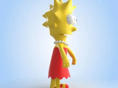 Lisa Simpson 3D model