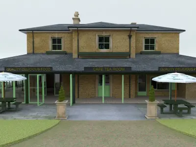 A Multi Purpose Restaurant 3D model