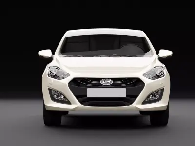 Hyundai i30 3D model by RenderRides