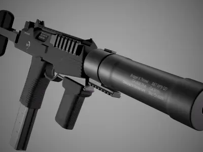 BT MP9 SD Low-poly 3D model