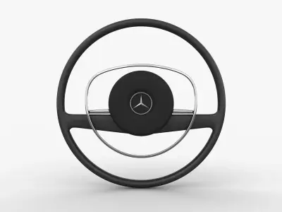 Mercedes-Benz 280 SL Steering Wheel Low-poly 3D model