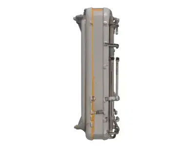 Industrial SciFi Wall Data Screen 3D model