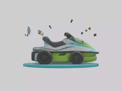 Cartoon Jet Ski model 3D model