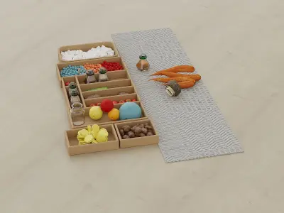 Loose Part Furniture Free 3D model