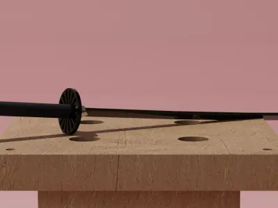 Katana samurai sword 3D model