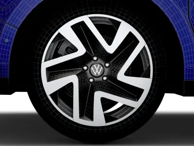 VW ID Buzz  2023 wheel 3D model