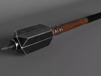 Medieval war mace low poly Low-poly 3D model