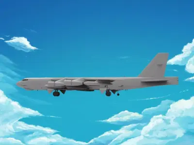 Boeing B-52 Stratofortress 3D print model