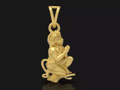 Bajrangbali Pendant - 0044  3D print model
