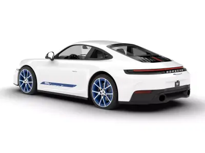 Porsche 911 Carrera T Manual 2025 3d model 3D model
