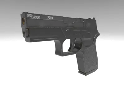 P250 Pistol  Low-poly 3D model