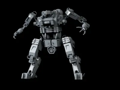 robot warmachine 3D model