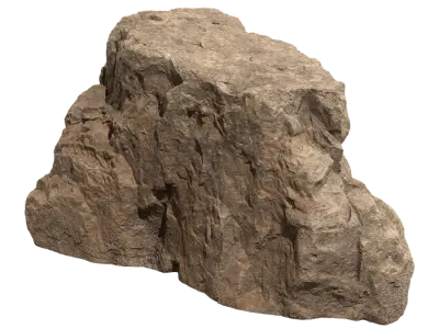  Warm Toned Plateau Mossy Smooth Large Rock Boulder Model  purchase