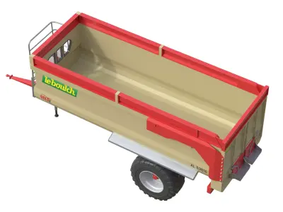 Leboulch Gold2 XL tipping trailer Low-poly 3D model