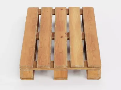 Pallet V1 - Wooden Shipping Platform 3D model