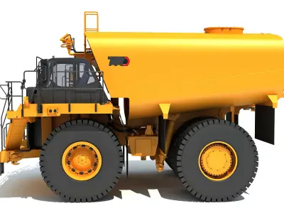 Off Highway Water Truck 3D model