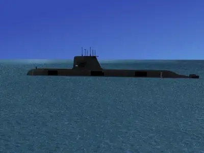 Collins Class HMAS Farncomb 74 3D model
