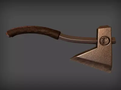 Axe Tamahawk Free low-poly 3D model