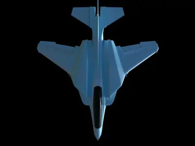 F22-Fighter Jet Sci-Fi Low-poly 3D model