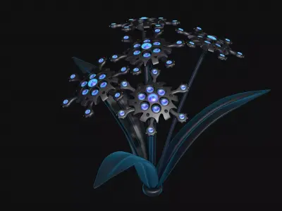 Robo flower 3D model