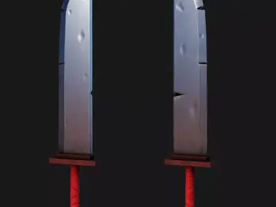 Stylised Sword Free low-poly 3D model