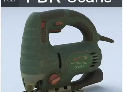 Jig Saw High Poly 3D model