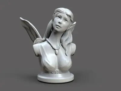 Fairy Bust 3D print model