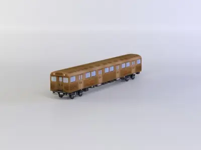 Subway train1 Low-poly 3D model