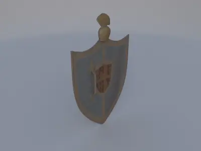 Crested Family Shield 3D model