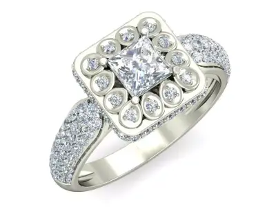 Wedding Ring  3D print model 107
