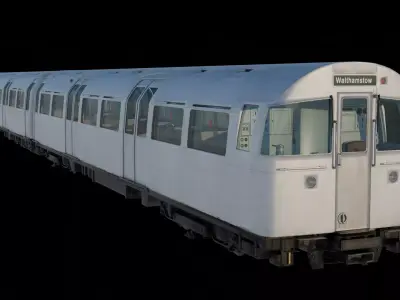 Modern Subway Train Car  3D model
