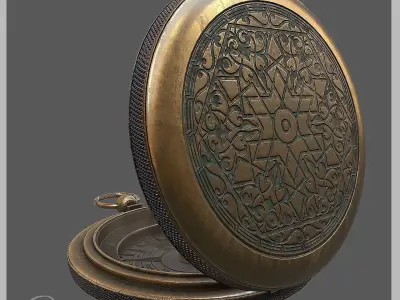 Compass Low-poly 3D model order