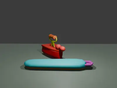 Old iron of antiquity Free low-poly 3D model