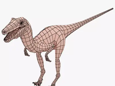 dinosaurs base mesh Low-poly 3D model
