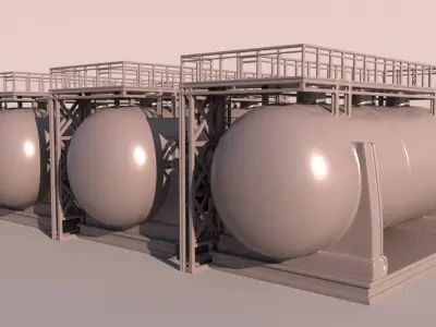 Oil Tank 3D print model purchase
