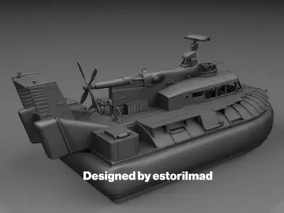 HOVERCRAFT PATROL AIR CUSHION VEHICLE PACV VIETNAM 3D print model