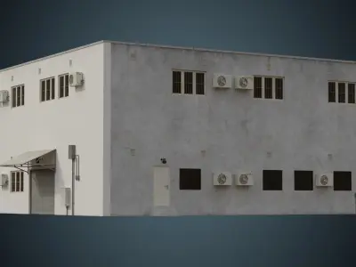 Building 14 Low-poly 3D model