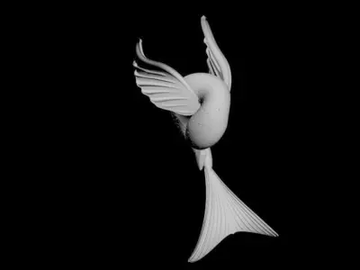 Hummingbird pendant 3D model