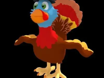 Thanksgiving Turkey 3D model