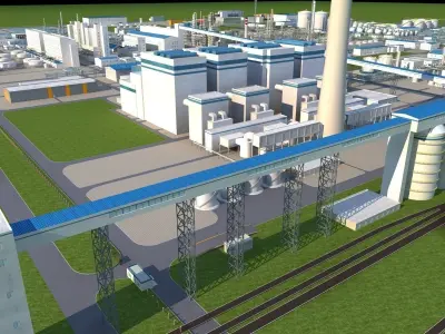 Coal Chemical Industry 3D model purchase