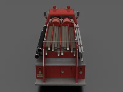 C-Series C-800 FireTruck 1958 Low-poly 3D model