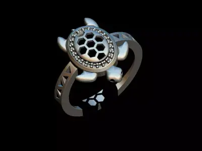 Turtle Ring  3D print model