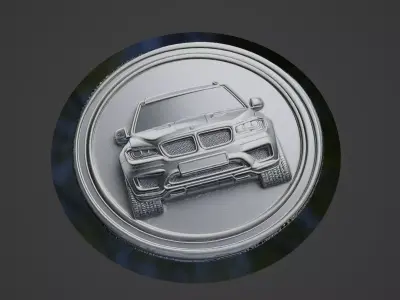 Car Pendant Medallion 3D print model 82