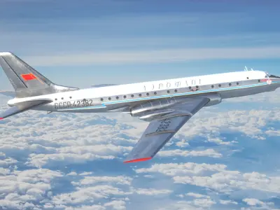 Tu-104 3D model